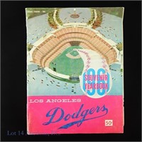1961 Los Angeles Dodgers MLB Baseball Program
