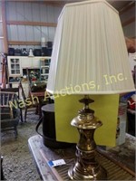 brass table lamp