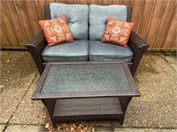 Patio Loveseat & Table