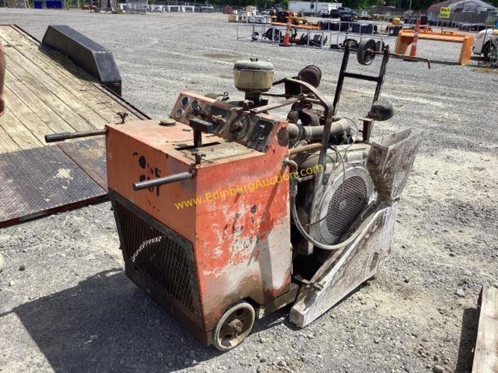 Cord cut concrete saw 6500 Wisconsin engine 65hp