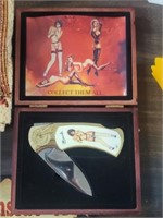 Collectible Babe Pocket Knife W/Case