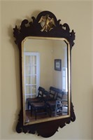 Federal style mirror with an eagle crest