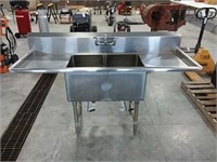 6' x 2' Stainless double sink