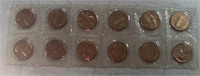 (PACK OF 12) 1963-D LINCOLN MEMORIAL CENTS