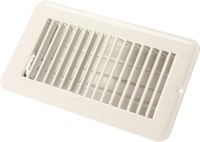 (N) JR Products (02-28965) White 4" x 8" Metal D