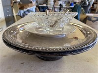 Candy dish, china plate, snack dish, pie plate