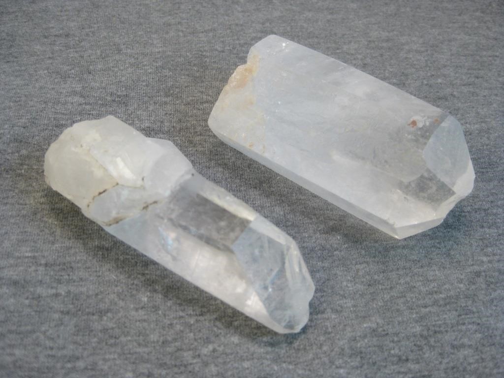 Two Pieces White Quartz Crystal