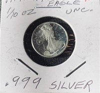 American Eagle 1/10 Oz .999 Silver