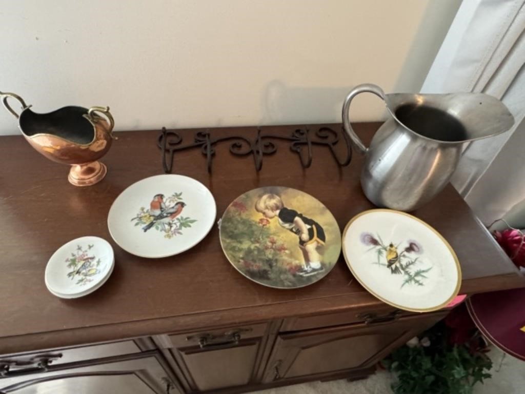 Decorative Plates and Pitcher