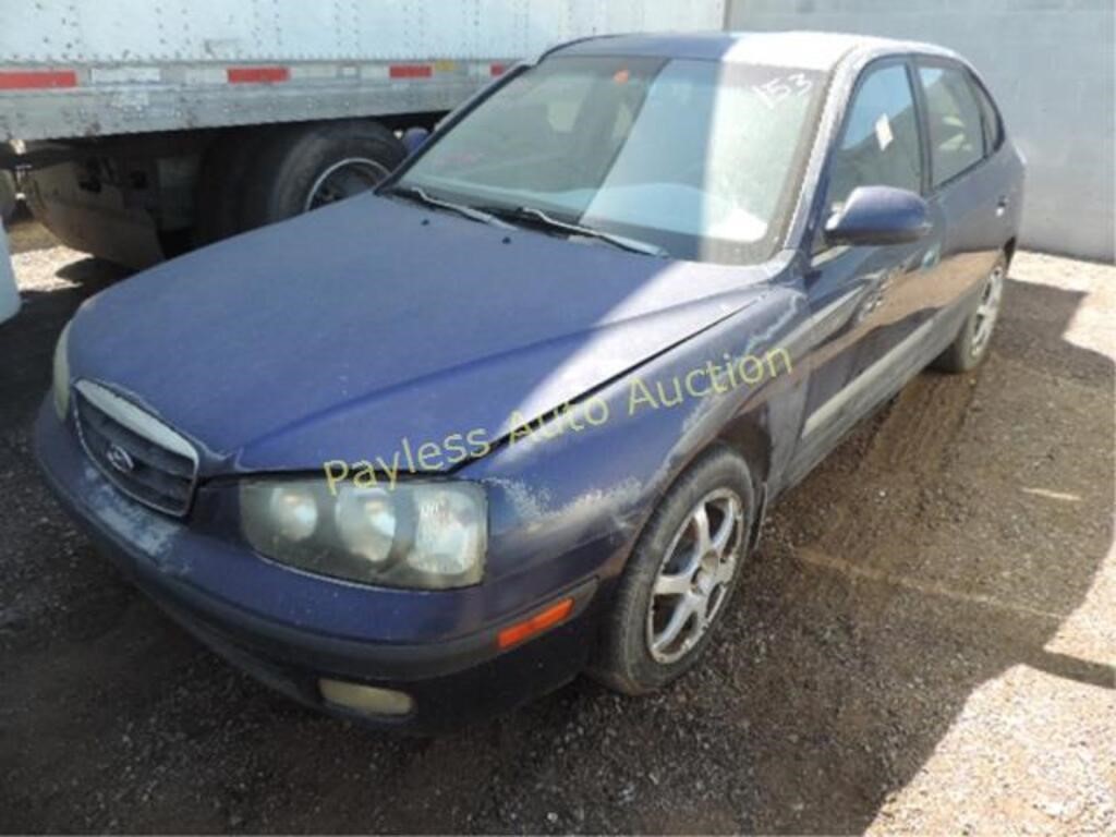 2002 Hyundai Elantra KMHDN55D02U072335 Blue