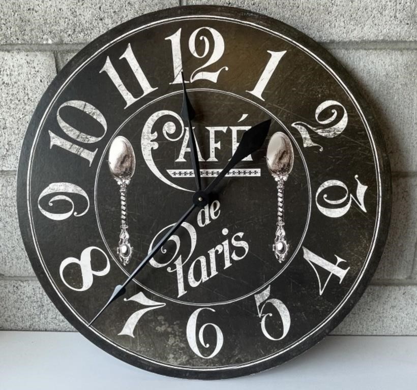 Cafe De Paris Nice Wall Clock