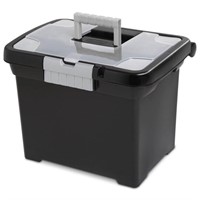 Sterilite Plastic Storage Bin/ Portable File Box