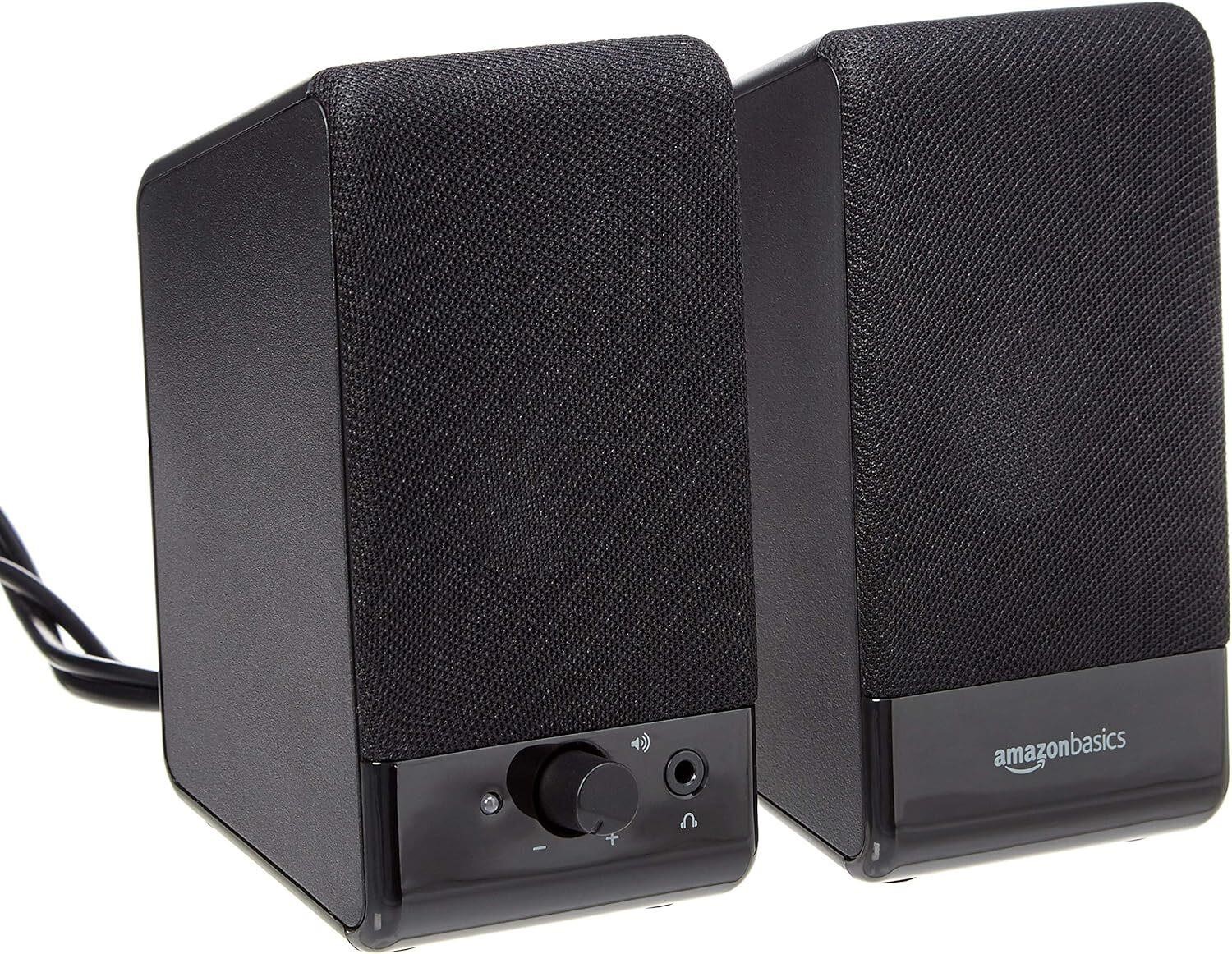 Amazon Basics Computer Speakers  USB-Powered