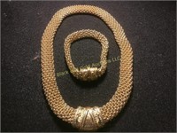 Gorgeous  Mesh Choker & Bracelet Set