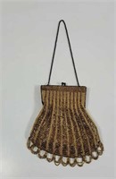 Vintage Gold Beaded Swag Purse no missing beads