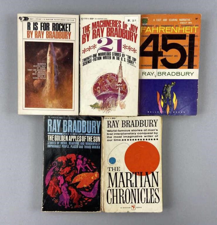 Five Ray Bradbury Science Fiction Books