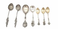 Unusual Sterling Demitasse and Tea Spoons