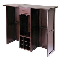 40.16in. Wood Expandable Counter Wine Bar