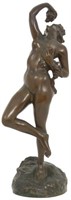 Jef Lambeaux Bronze Sculpture- Bacchante