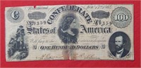 1864 $100 CSA Note Large Size #59359