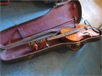 old violin in case Saxony
