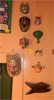 Masks & Decor Over Stove