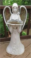 Cement Angel Yard Statue. Measures 36" Tall.
