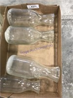 Clear glass carafes
