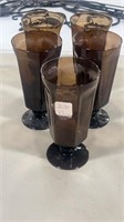 Five Lenox Brown Iced Tea Glasses
