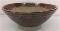 Sgraffito pottery grinding mixing bowl 7.5"