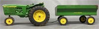 John Deere Tractor & Flare Grain Wagon