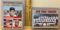 OF) TWO 1969 TOPPS NEW YORK YANKEES TEAM #399