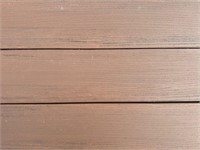 312 LF of Light Brown Composite Decking