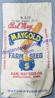 Vintage Maygold Farm Seed Linen Sack