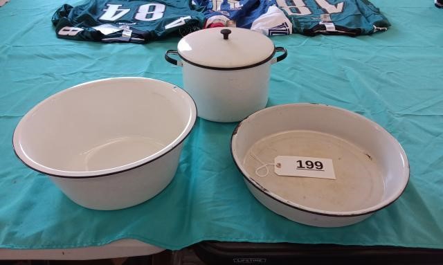 3 Pieces of Enamelware