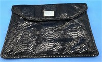 Large Michael Kors Black Envelope Clutch Purse