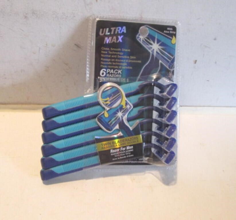 NEW ULTRAMAX 6PACK TWIN BLADE RAZOR FOR MEN