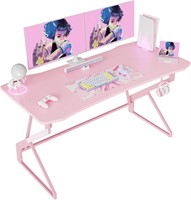 CubiCubi Gaming Desk 40 inch  Z Shaped  Pink