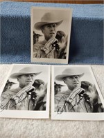 3 Signed Clint Eastwood Photos - 5" x 7"  Nice