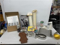 Lot of kitchen gadgets and molds