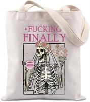 NEW! F*cking Finally Bride Tote Bag Bride To Be