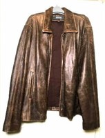 Kenneth Cole Brown Leather Jacket