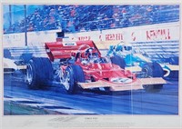 Nicholas Watts Lithograph "First Win", Autographed