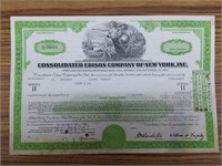 Consolidated Edison stock certificate