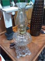 Clear glass lamp