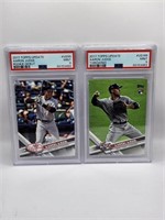 2 AARON JUDGE ROOKIE CARDS. PSA 9 MINT