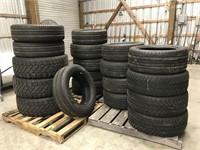 NO SHIPPING: 19pc assorted tires, some 1x/2x/3x