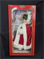 Large Porcelain Christmas Doll in Original Box