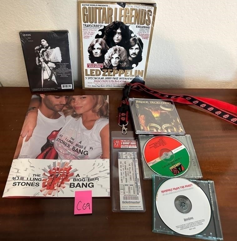 W - LOT OF MUSIC COLLECTIBLES (C69)
