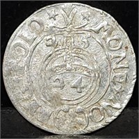 1625 Poland Sigismund III Silver Groschen